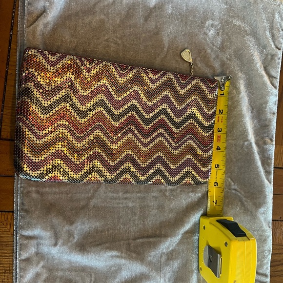 Whiting & Davis Multicolor Zigzag Clutch - Picture 10 of 13